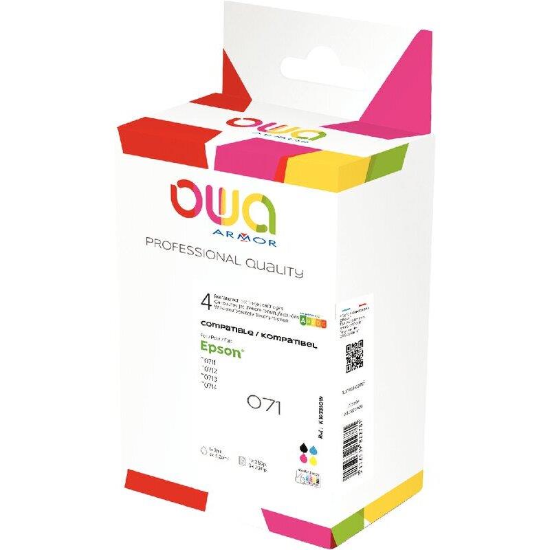 Ref. 09941, OWA Lot de 4 cart jet d''encre NCMJ haute capacité compatible EPSON ETOILE DE MER 603XL (T03A64), marque ARMOR