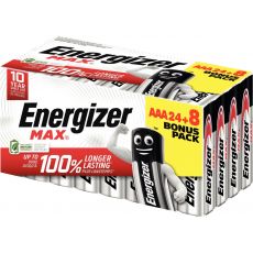 Image de  Blister 24+8 piles 1,5V Max AAA / LR03 