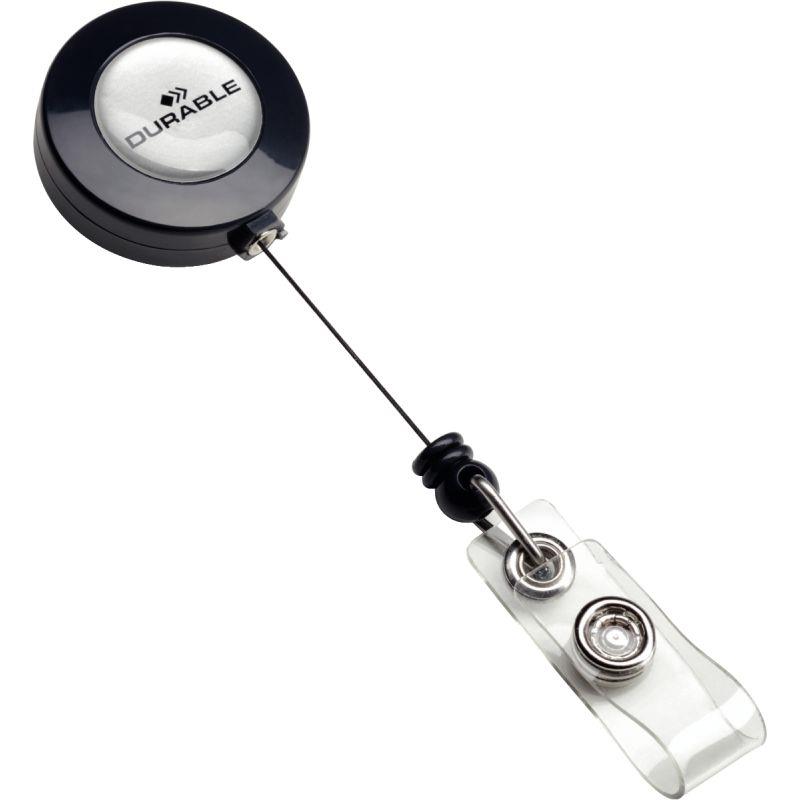 Ref. 10602, Paquet de 10 enrouleurs porte-badge, marque DURABLE