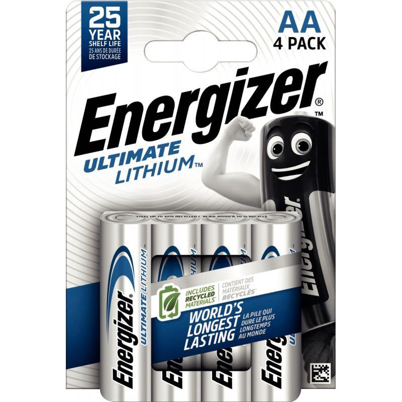 Image de  Blister 4 piles 1,5V Ultimate Lithium AA / LR06 