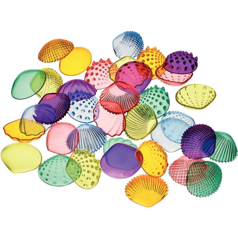 Image de  Baril de 72 coquillages translucides 4cm 