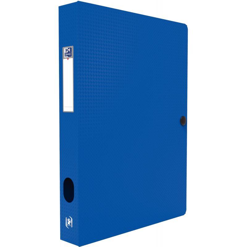 Image de  Boite de classement en polypropylène MEMPHIS dos 4 cm, bleu 
