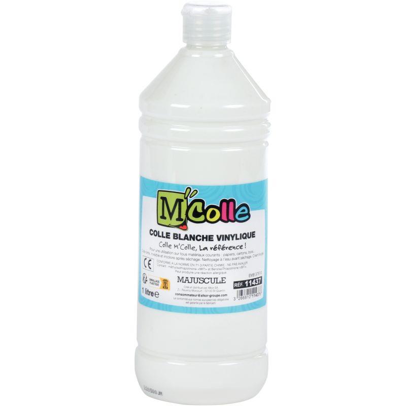 Image de  Flacon de colle 1L blanche vinylique MColle 