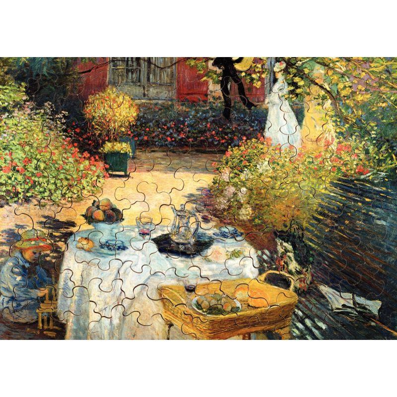 Image de  Puzzle en bois d''environ 100 pièces, LE DÉJEUNER de Claude MONET 