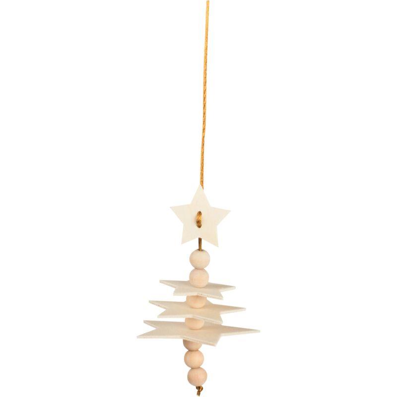 Image de  Lot de 3 suspensions étoiles 3D en bois 