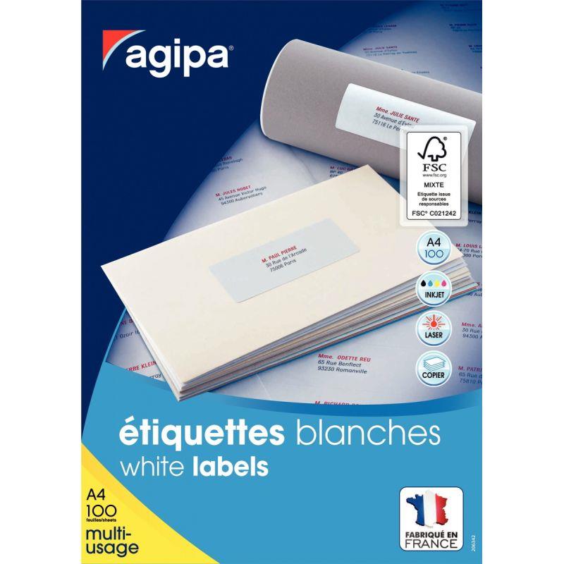 Image de  Boîte de 600 étiquettes multi-usages blanches 99,1x93,1mm 
