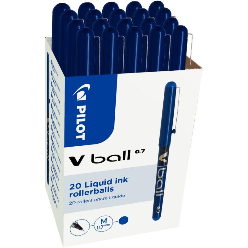 Image de  Pack de 20 rollers V-Ball 0,7mm bleus dont 4 offerts 