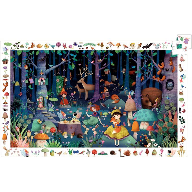Image de  Puzzle d''observation 100 pièces, la forêt enchantée 