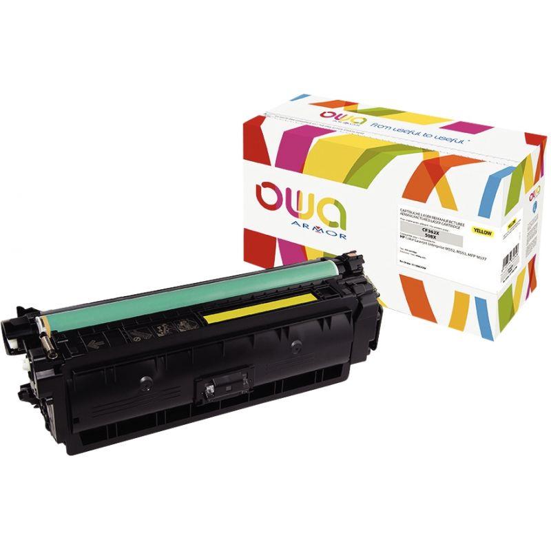Image de  OWA cartouche laser jaune haute capacité remanufacturée compatible HP 508X (CF362X) 