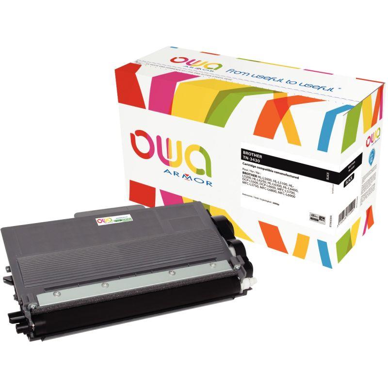 Image de  OWA toner laser noir remanufacturé compatible Brother TN3430 