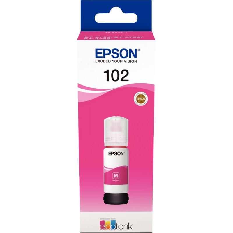 Image de  Epson 102 flacon d''encre magenta authentique (T03R340) 