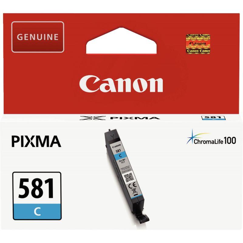 Image de  Canon 581 cartouche jet d''encre cyan authentique (CLI581C) 