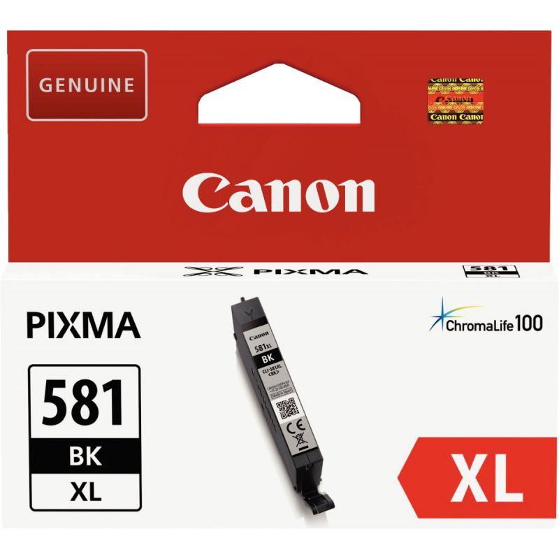 Image de  Canon 581XL cartouche jet d''encre noire haute capacité authentique (CLI581XLBK) 