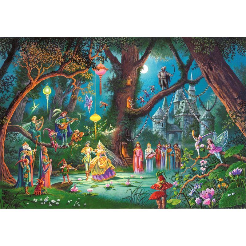 Image de  Puzzle en bois d''environ 100 pièces, le mariage d''une fée 