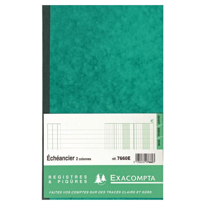 Image de  Piqûre échéancier de 72 pages format 32 x 19,5 cm 