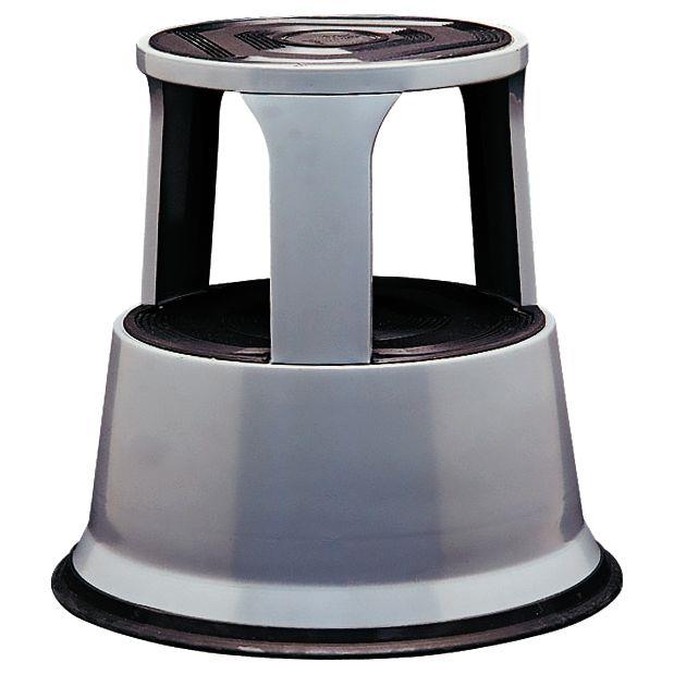 Image de  Marchepied avec roues en acier gris foncé 