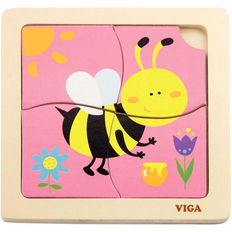 Image de  Boite de rangement + 12 puzzles 1er âge de 4 pièces 