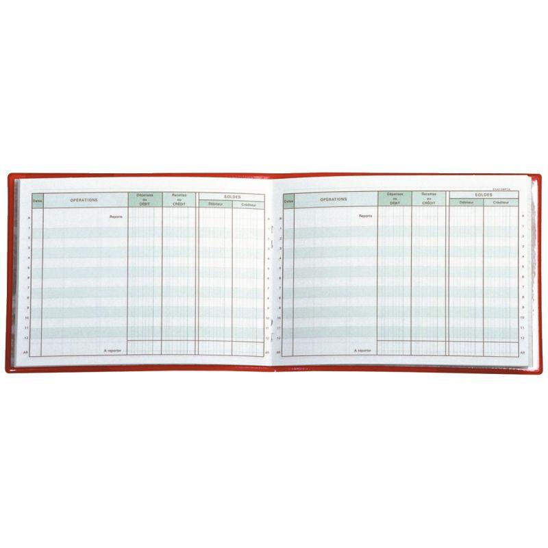 Image de  Carnet de position du compte bancaire, format 11 x 15 cm 