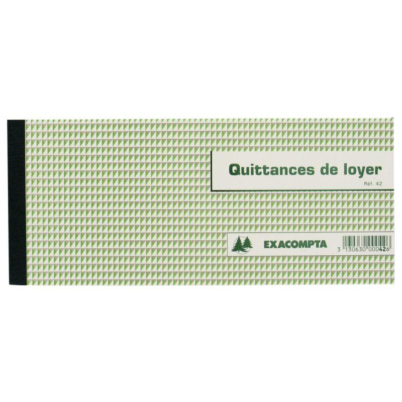 Image de  Carnet de 50 quittances de loyer, format 10 x 16 cm 