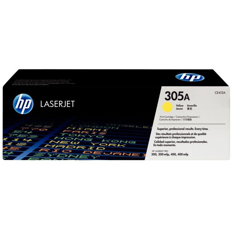 Image de  HP 305A toner jaune authentique (CE412A) 