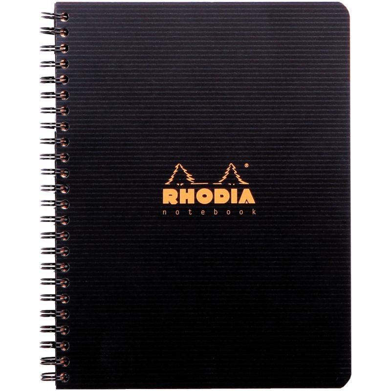 Image de  Cahier RHODIACTIVE Notebook 160 pages perforées, couverture polypropylène, format A5+, quadrillé 5x5 