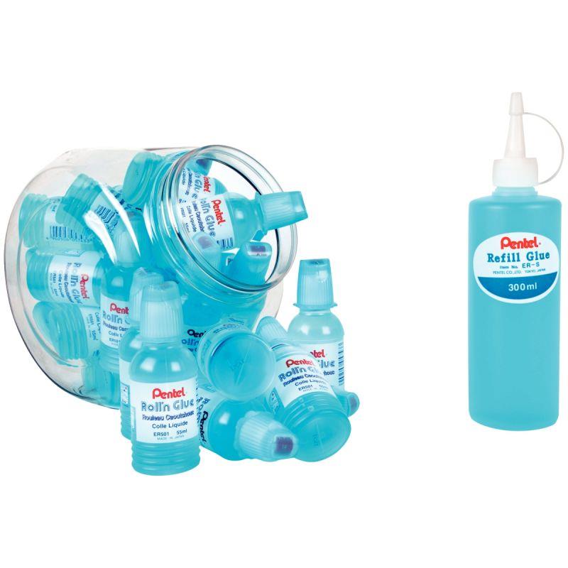 Image de  Pack de 24 flacons de colle Roll''n Glue 55ml + 1 flacon de colle 300ml 