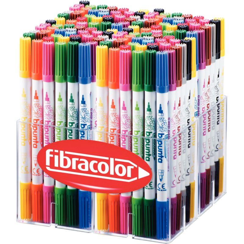 Image de  Classapck de 144 feutres bi-pointe assortis 