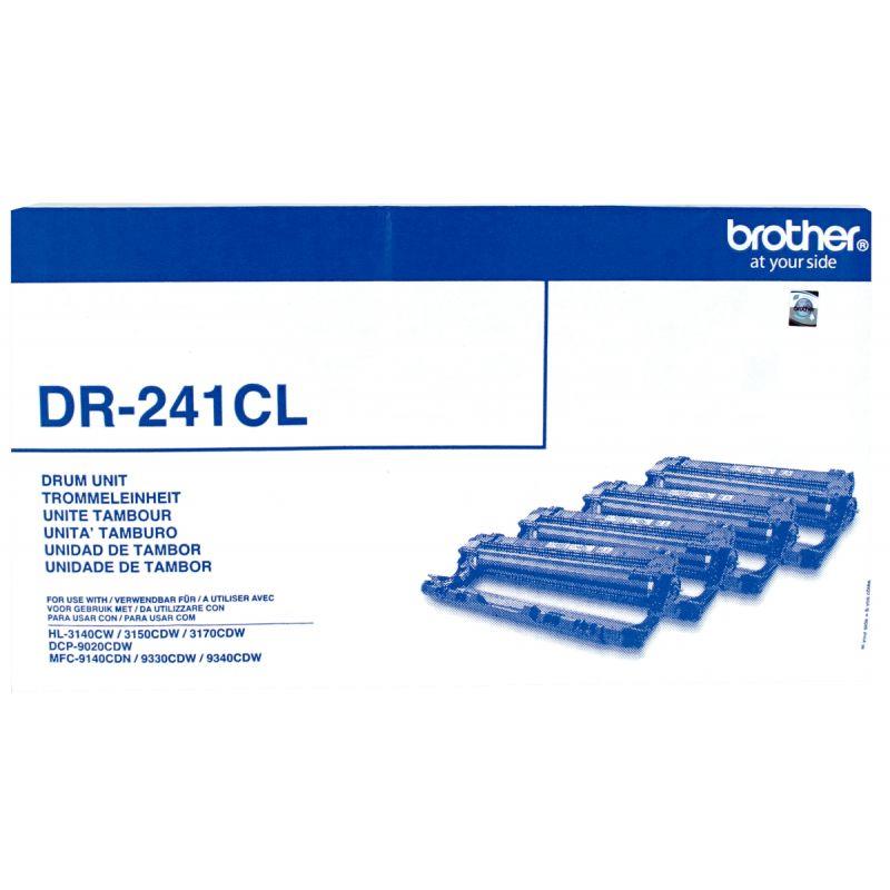 Image de  Brother DR241CL tambour laser noire, cyan, magenta et jaune authentique 