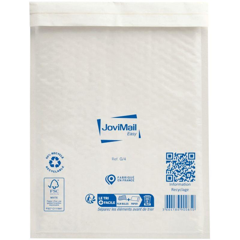 Image de  Paquet de 10 pochettes blanches bulles d''air 240x330mm 