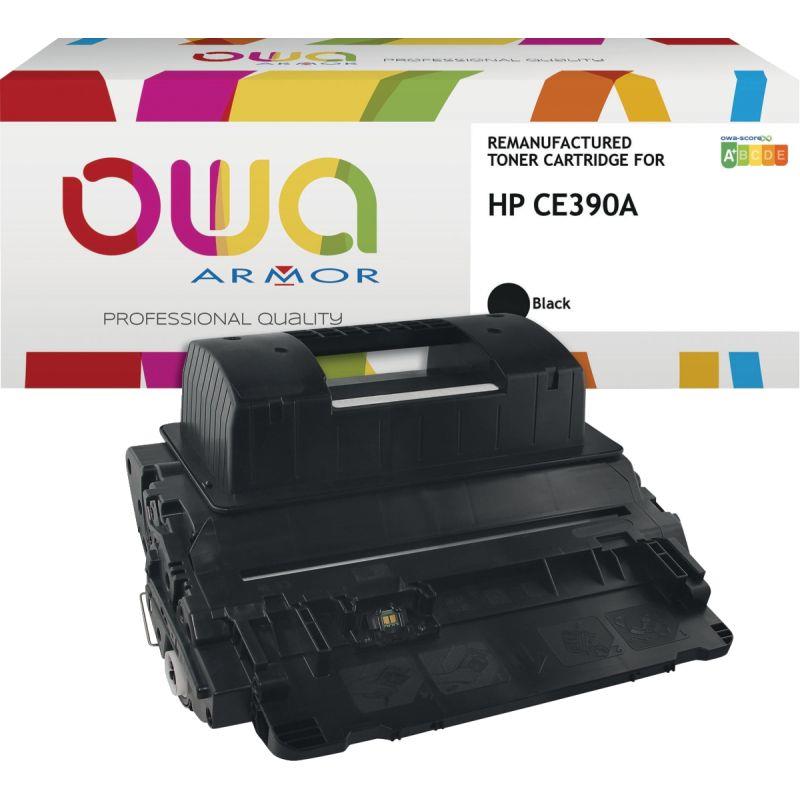 Ref. 23932, Cartouche laser compatible à la marque HP CE390A noir, marque ARMOR