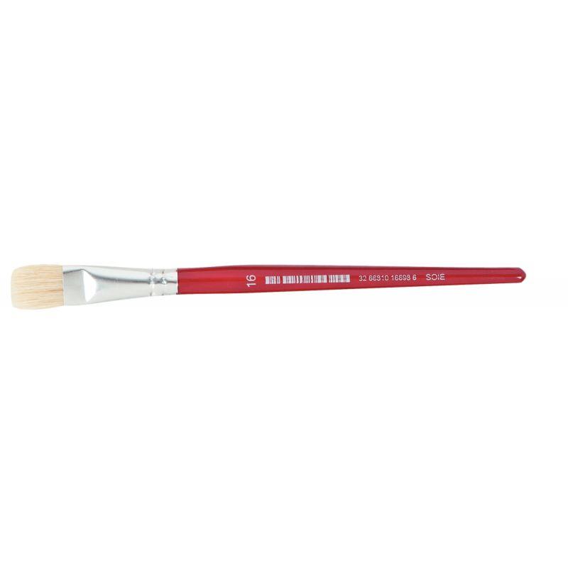 Image de  Sac de 10 brosses plates en soie N°16 