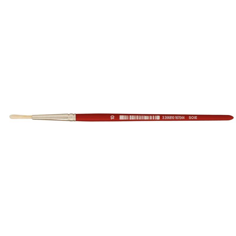 Image de  Sac de 10 brosses rondes en soie N°10 