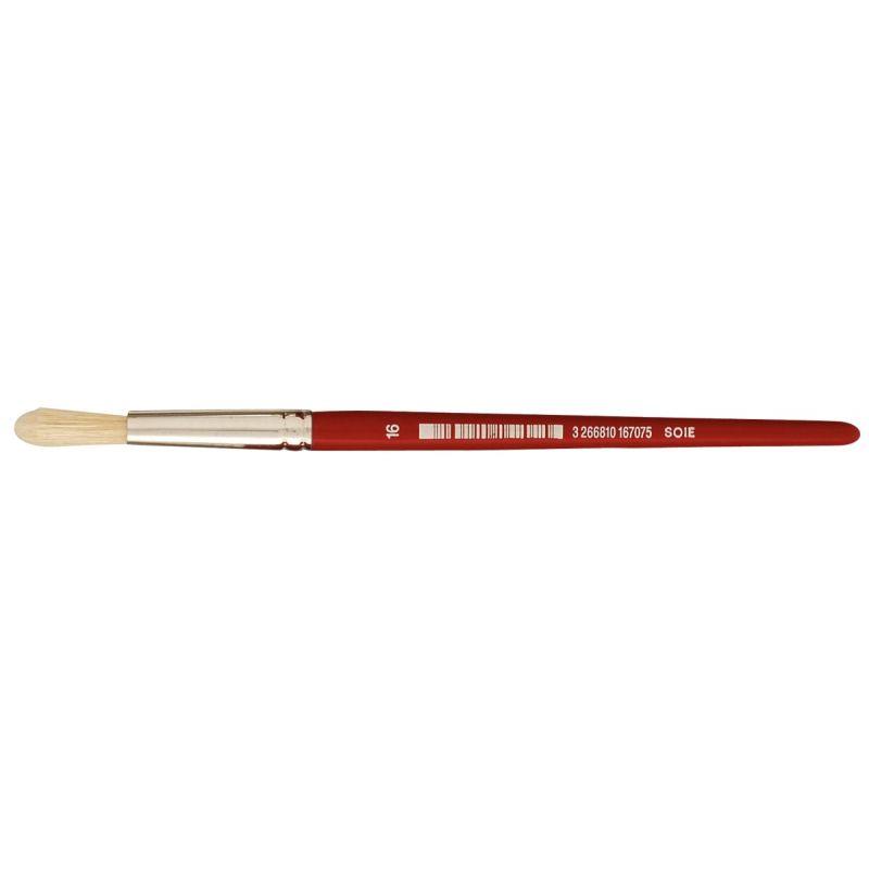 Image de  Sac de 10 brosses rondes en soie N° 16 