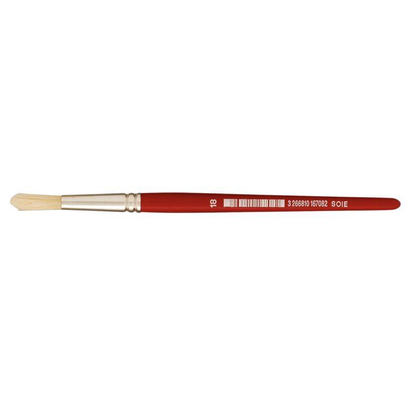 Image de  Sac de 10 brosses rondes en soie N°18 