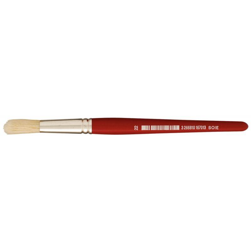 Image de  Sac de 10 brosses rondes en soie N°22 