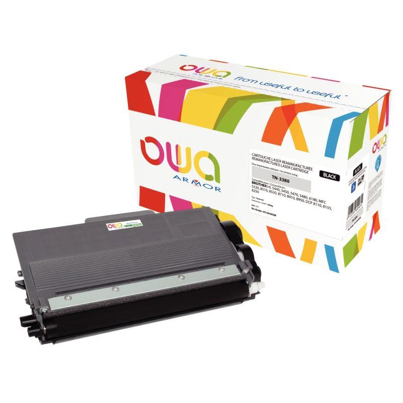 Image de  OWA toner laser noir haute capacité remanufacturé compatible Brother TN3380 