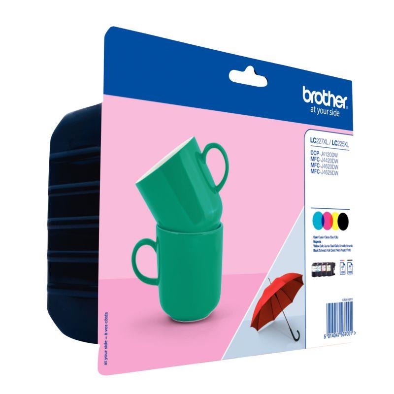 Image de  Brother MUGS lot 4 cartouches encre NCMJ haute capacité authentique LC227XLVALBP 