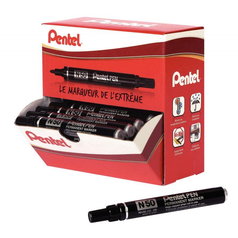Image de  Pack de 36 marqueurs permanents N50 noirs dont 6 gratuits 