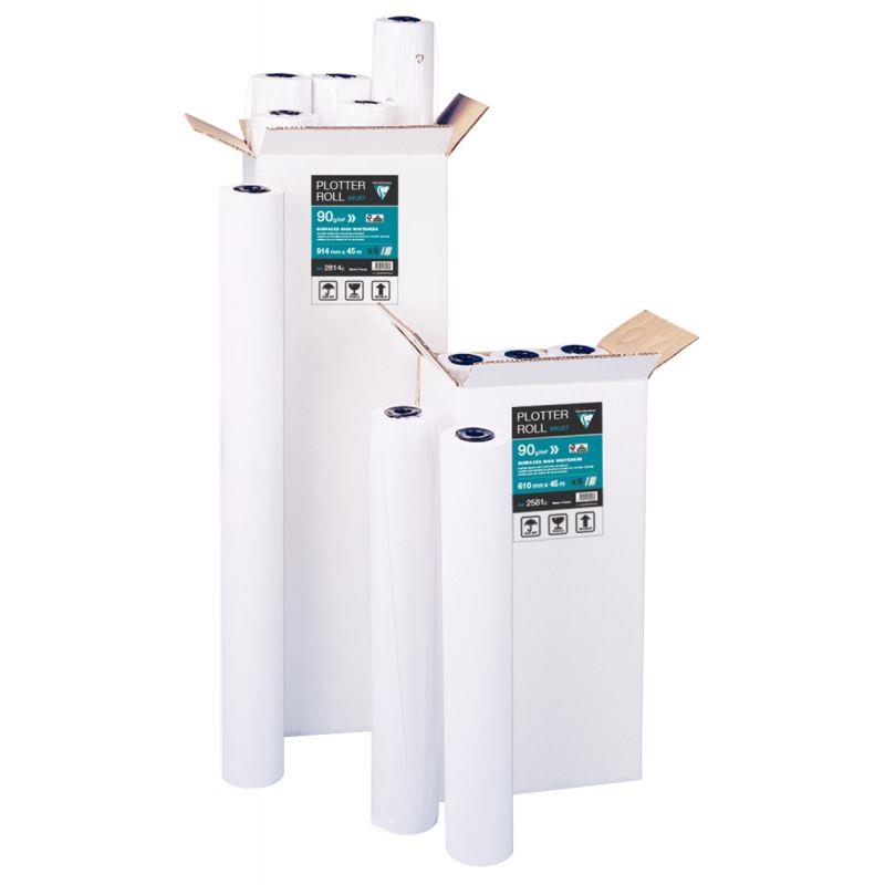 Image de  Rouleau papier 0.914x45m 90g jet encre 