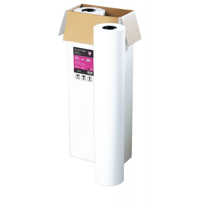 Image de  Paquet de 4 rouleaux papier 1.067x45m 90g jet encre 