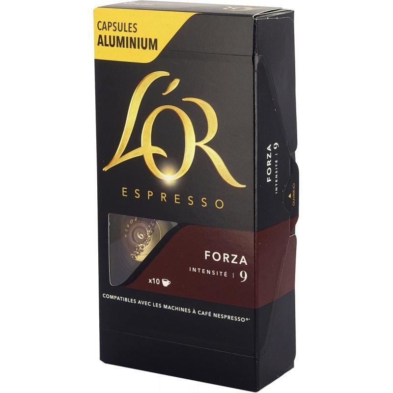 Image de  Boite de 10 capsules café OR Forza 