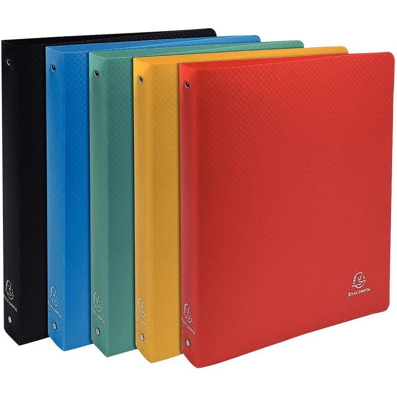 Image de  Carton de 20 classeurs 4 anneaux en polypropylène OPAK, format A4+, dos 4 cm, coloris assortis 