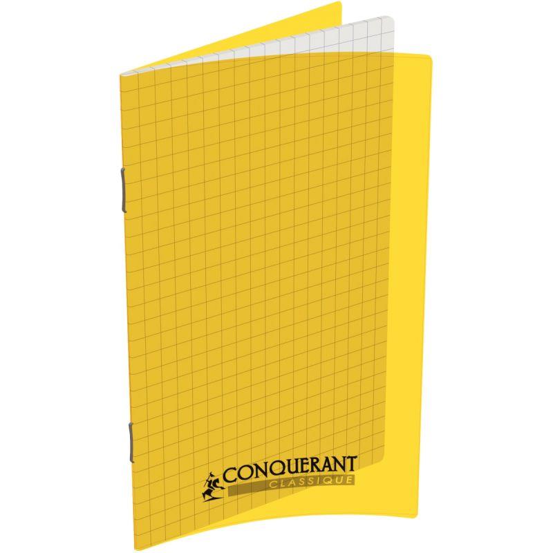 Image de  Carnet piqué 96 pages CONQUERANT, 11x17 cm, 5x5, papier 90g, couv PP assortis 