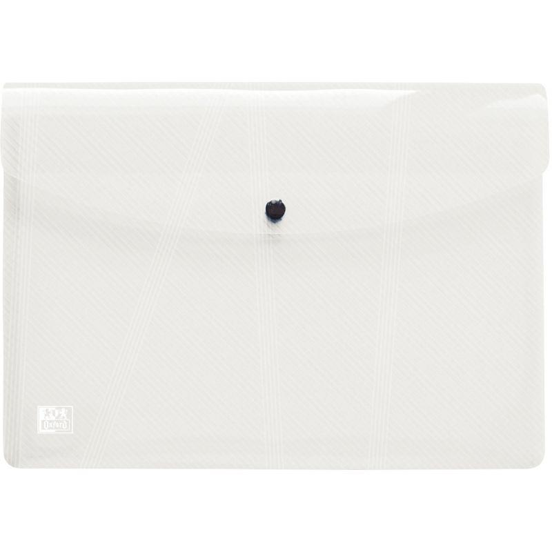 Image de  Paquet de 5 enveloppes à pression en polypropylène HAWAÏ pour format A4, incolore 