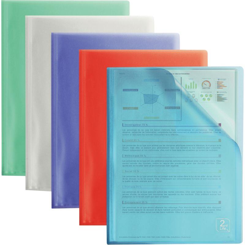 Image de  Protège-documents 40 vues 2ND LIFE en polypropylène, coloris assortis 