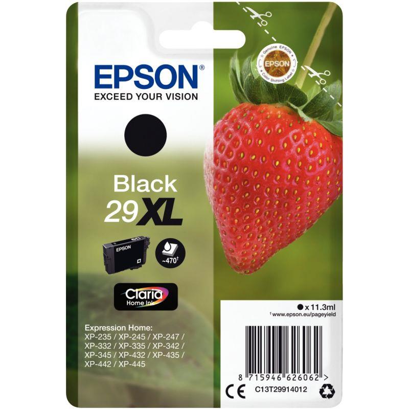 Image de  Epson FRAISE / 29XL cartouche jet d''encre noire haute capacité authentique (T299140) 