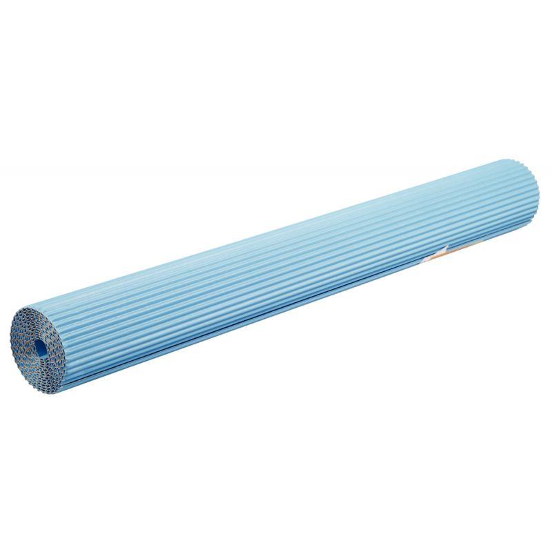 Image de  Rouleau de carton ondulé 2m x 0,70 cm couleur bleu ciel 