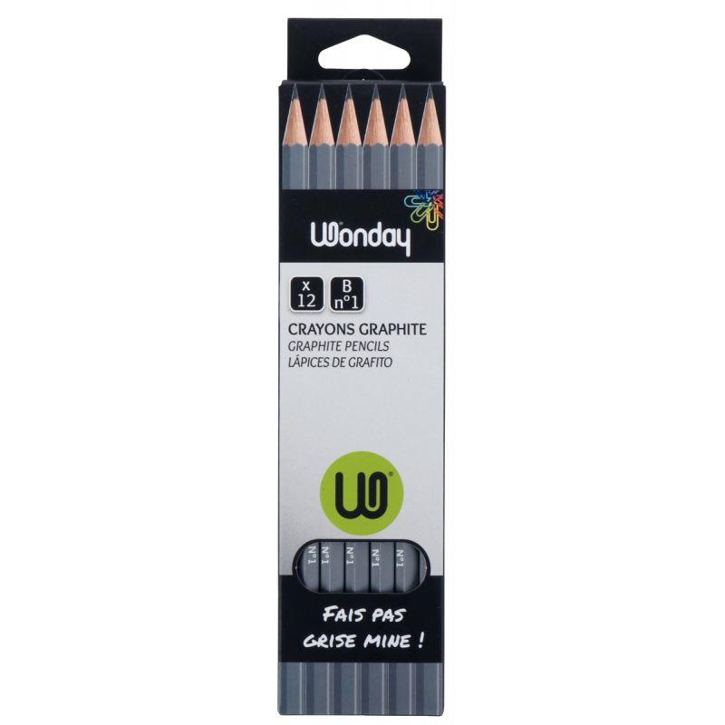 Image de  Boîte de 12 crayons graphite standard B 
