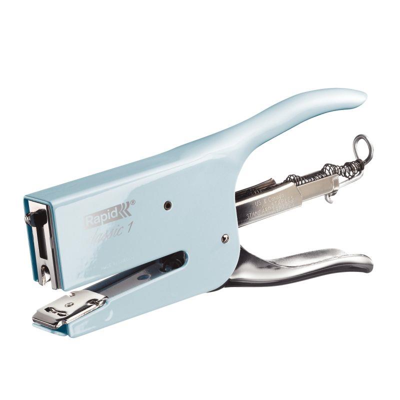 Image de  Agrafeuse pince K1 50 feuilles bleu clair 