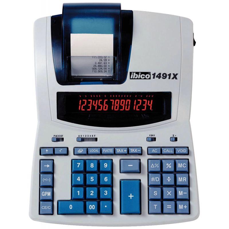 Image de  Machine à calculer imprimante thermique bureau professionnelle, 14 chiffres, IBICO 1491X 